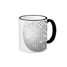 Tasse d'amusement de boule de disco rétro