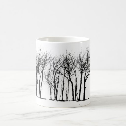 Tasse d'arbres d'hiver