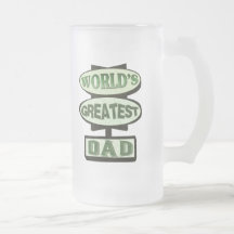 Tasse de bière en verre de papa de fête des pères/