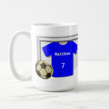 Tasse de cadeau personnalisée par thème du footbal