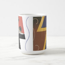 Tasse de café abstraite de cadeau d'anniversaire