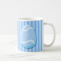 Tasse de café (bleue) d'oeuf de pâques tasses