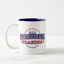 Tasse de café cent pour cent américaine de grand-m
