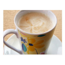 Tasse de café chaude cartes postales