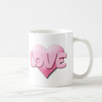 Tasse de café d'amour tasses