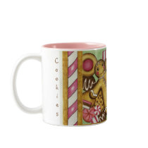 Tasse de café de bonhomme en pain d'épice de biscu
