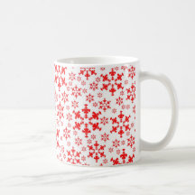 Tasse de café de flocons de neige d'hiver