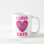 Tasse de café de l'amoureux des chats