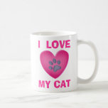 Tasse de café de l'amoureux des chats