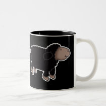 Tasse de café de moutons noirs tasses