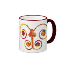 Tasse de café de papillon de Lantana