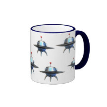 Tasse de café de soucoupe volante