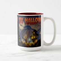 TASSE DE CAFÉ EFFRAYANTE HEUREUSE DE HALLOWEEN 3 D