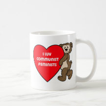 Tasse de café féministe communiste de Luv