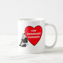 Tasse de café féministe communiste de Luv de panda