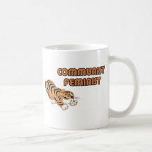 Tasse de café féministe communiste de Luv de tigre