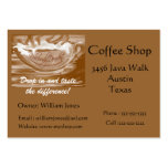 Tasse de café Magasin-Écumante de café Modèle De Carte De Visite