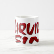 Tasse de café PÉCHÉ de LIQUIDE de 15 onces