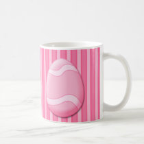 Tasse de café (rose) d'oeuf de pâques tasses