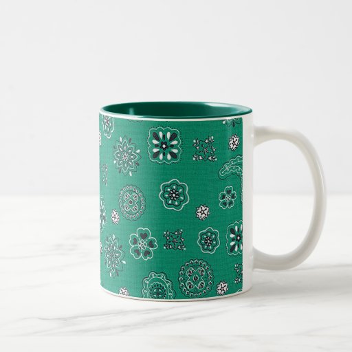 Tasse de café turquoise de Bandana
