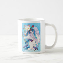 Tasse de chat de cupidon