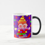 tasse de clown de bande dessinée