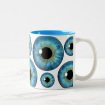 Tasse de coutume de globe oculaire de cool d'iris 