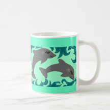 Tasse de dauphins
