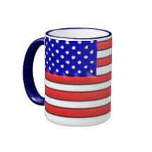 Tasse de drapeau américain