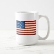 Tasse de drapeau américain