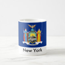 Tasse de drapeau de l'état de New-York