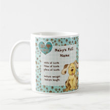 Tasse de faire-part de bébé de photo du meilleur a