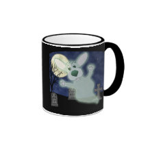Tasse de fantôme de cimetière de corgi