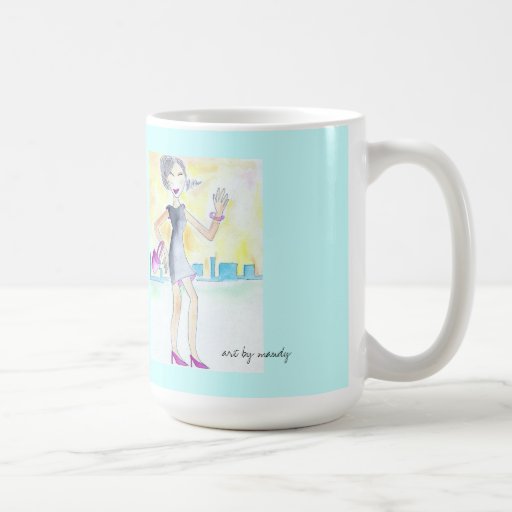 tasse de fille de ville