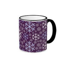 Tasse de flocons de neige