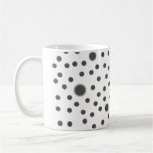 Tasse de gris de point de polka