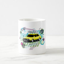 tasse de grunge de SPG de couleurs des années 80