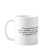 Tasse de Harriet Tubman avec la citation "rêveuse"