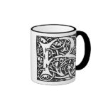 Tasse de la lettre "B" de William Morris -