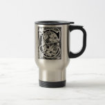 Tasse de la lettre "C" de vigne de fleur -