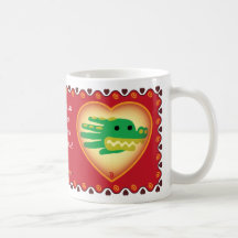 Tasse de l'alligator de Valentine