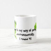 Tasse de l'environnement verte