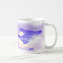 TASSE de LOGO de VAISSEAU SPATIAL de la science fi