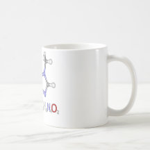 tasse de molécule de 3D Caffiene
