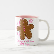 Tasse de pain d'épice de sucre et d'épice