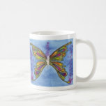 Tasse de papillon d'arc-en-ciel