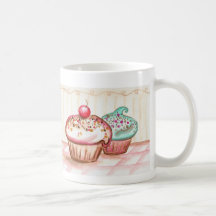 Tasse de petits gâteaux de cerise