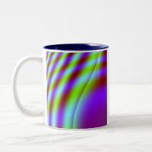 Tasse de rayure de Blue_Green