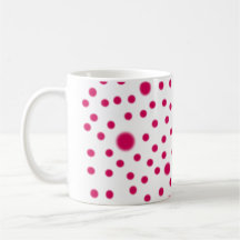 Tasse de rose de point de polka