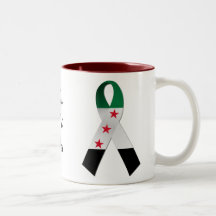 Tasse de ruban de conscience de drapeau national d